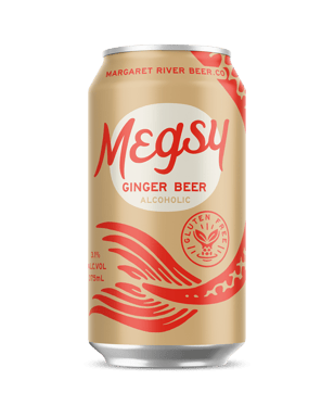 Margaret River Beer Co Megsy Ginger Beer Can 375ml  Can