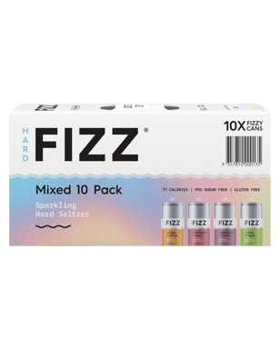 Hard Fizz Hard Seltzer Mixed Pack Cans 10x330ml  Each