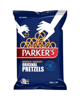 Parkers Baked Wheat Original Pretzels 200g  Each