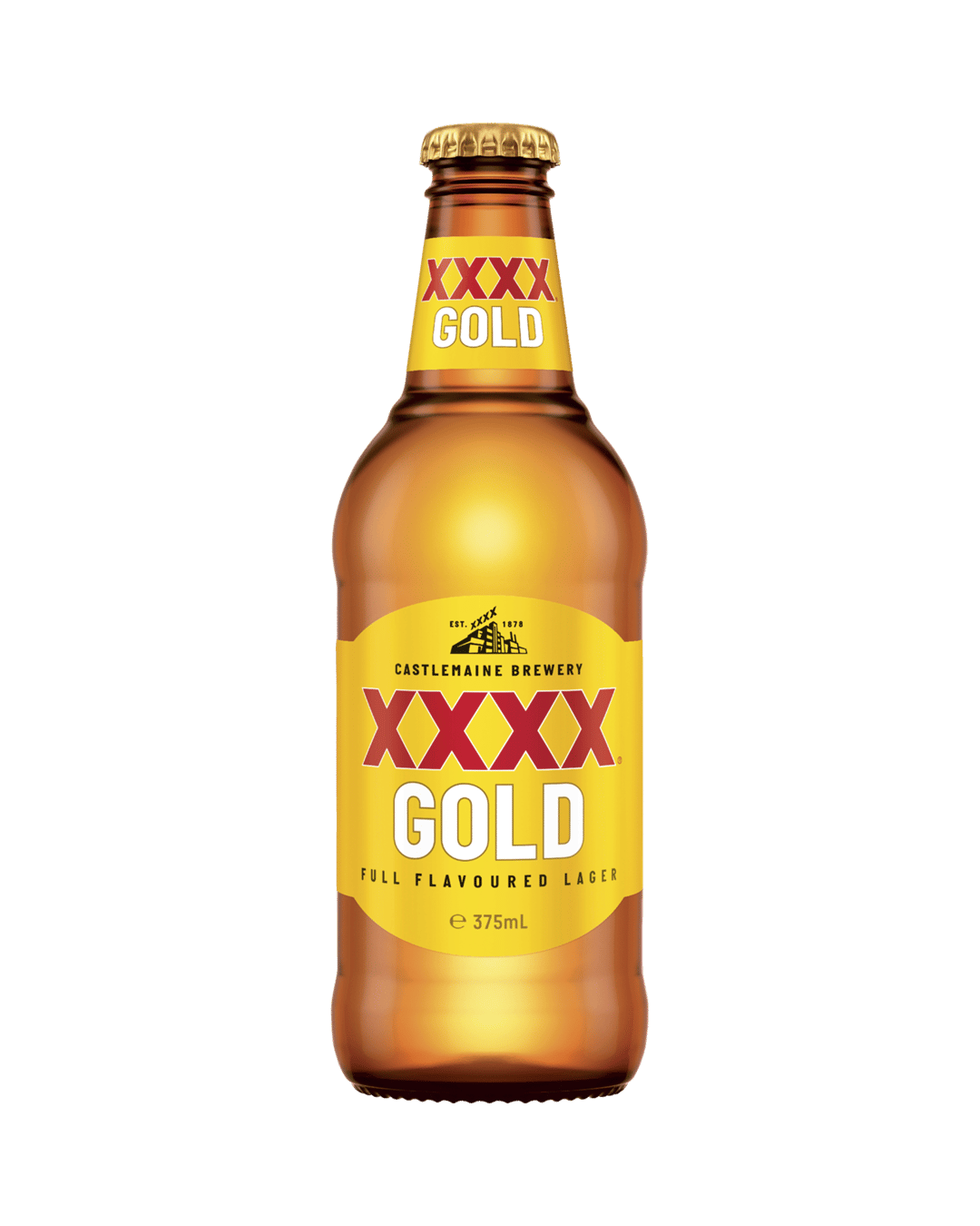 XXXX Gold Mid Strength Lager Bottles 375mL
