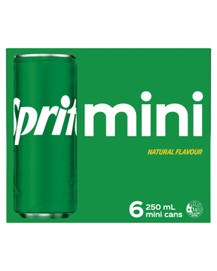 Sprite Lemonade Soft Drink Multipack Mini Cans 6x250ml  Can
