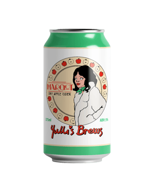 Yulli's Brews Margot Dry Apple Cider 375ml  24 Can
