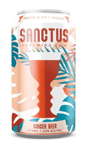 Sanctus Brewing Co Ginger Beer Can 375ml  Can