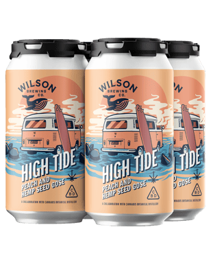 High Tide Willson Brewing Co Peach & Hemp Seed Gose 375ml  Can