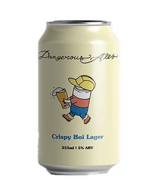 Dangerous Ales Crispy Boi Lager Cans 355ml  Can