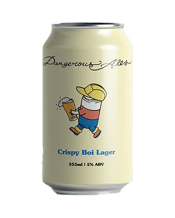 Dangerous Ales Crispy Boi Lager Cans 355ml  Can