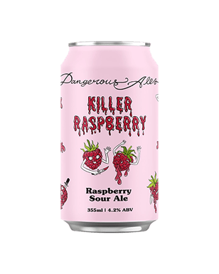 Dangerous Ales Crispy Raspberry Sour Ale Cans 355ml  Can