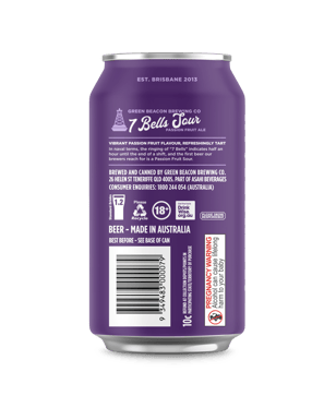 Green Beacon 7 Bells Passion Fruit Sour 375ml  Can