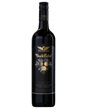Wolf Blass Black Label Cabernet Sauvignon Shiraz Malbec  Bottle