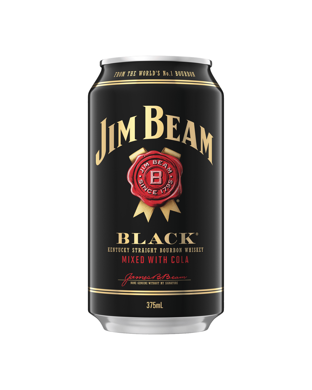 Jim Beam Black Label & Cola Cans 375mL