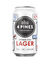 4 Pines Japanese Lager Cans 375ml  Can