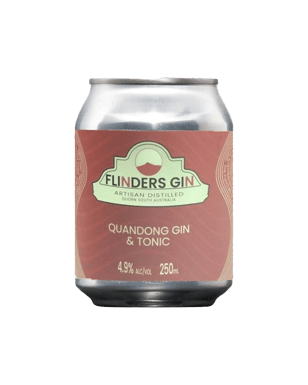 Flinders Gin Quandong Gin & Tonic Cans 250ml  Can