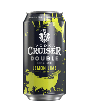 Vodka Cruiser Double Lemon Lime 6.8% Cans 375ml  Can