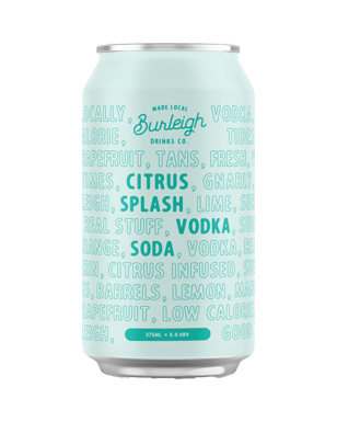 Burleigh Drinks Co Vodka Citrus Splash & Soda Cans 375ml  Can