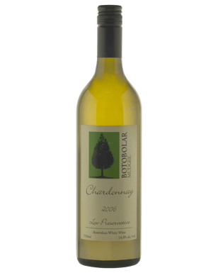 Botobolar Low Preservative Chardonnay  Bottle