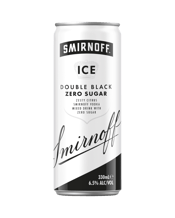 Smirnoff Ice Double Black Zero Sugar 6.5% Cans 330ml  Can