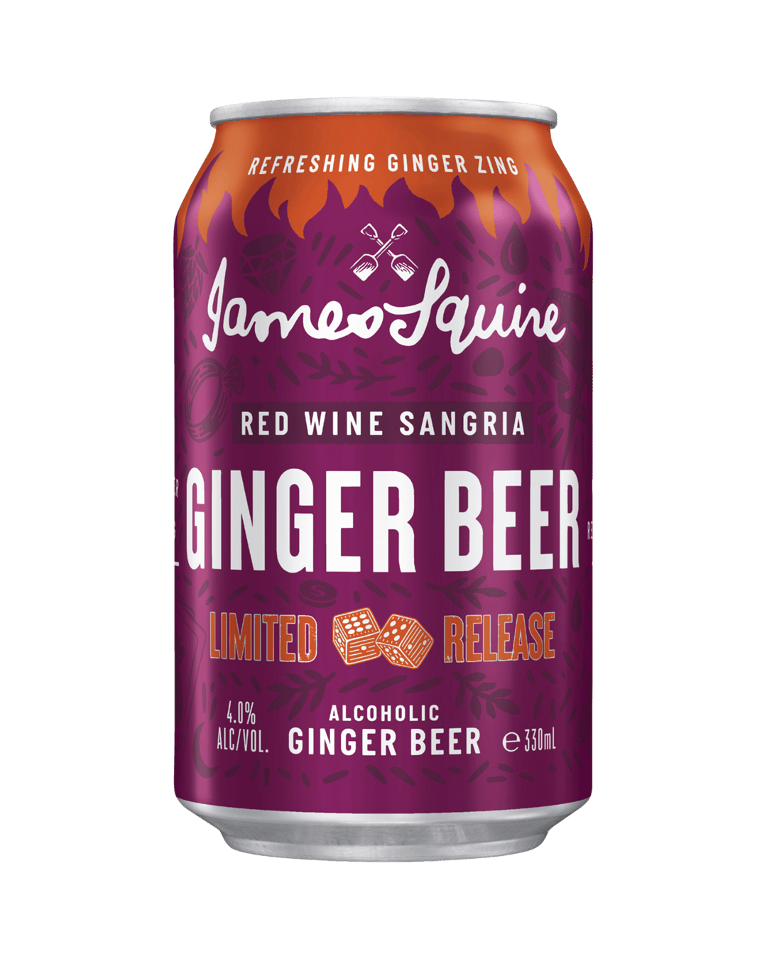 Buy James Squire Lower Sugar Ginger Beer Cans 330ml online with (sameday FREE delivery*) in