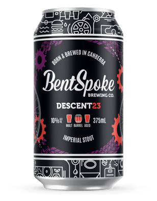 Bentspoke Brewing Co. Descent 23 Imperial Stout Cans 375ml  Can