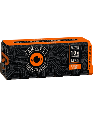 Amplys Spicy Alcoholic Ginger Beer Cans 10x375ml  Can