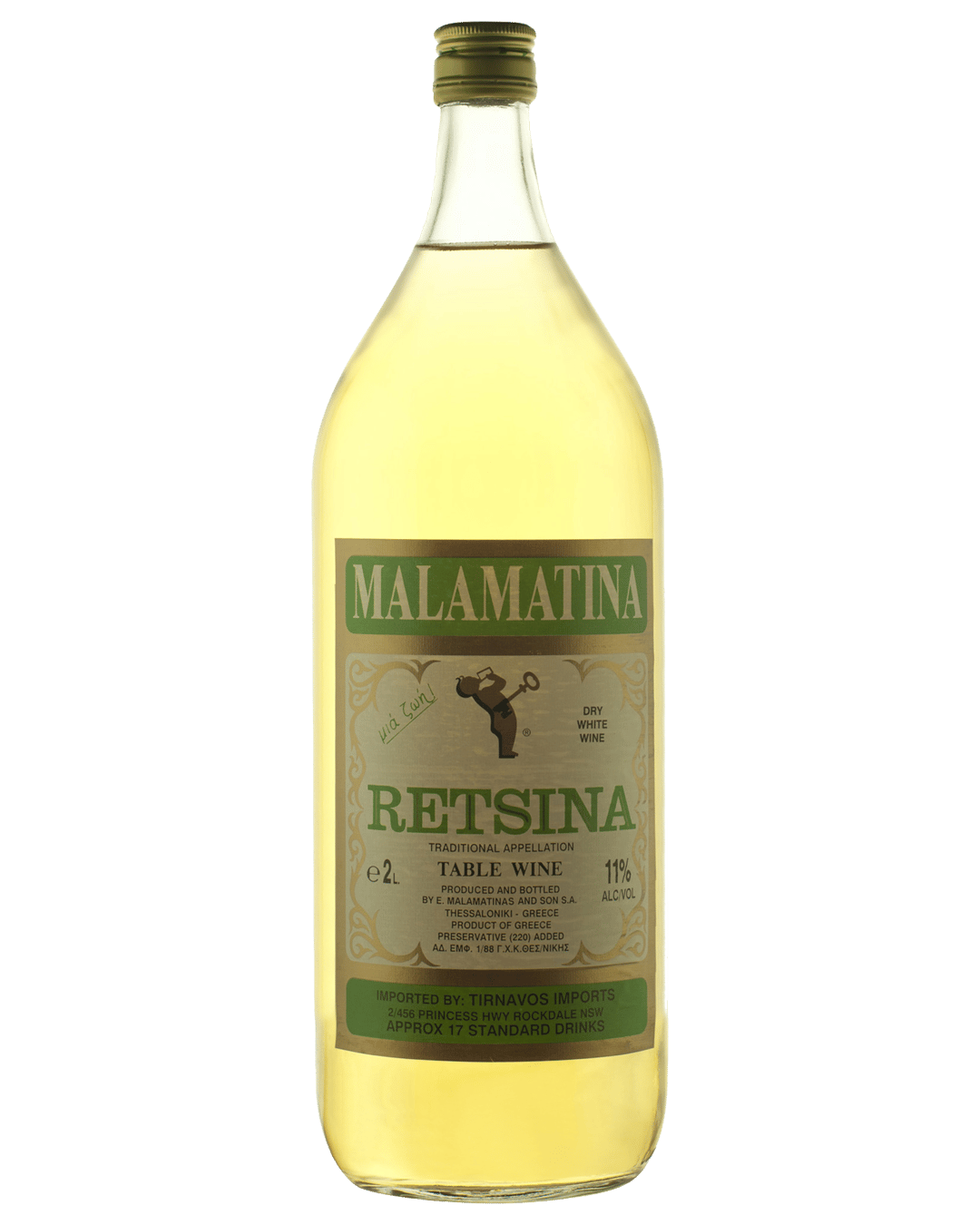 Malamatina Retsina 2L