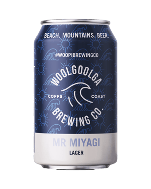 Woolgoolga Brewing Co Mr Miyagi Lager Cans 375ml  Can