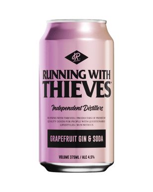 Running With Thieves Grapefruit Gin & Soda Cans 375ml  Can