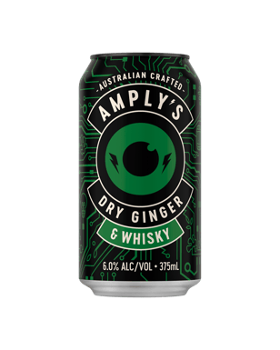 Amplys Whisky & Ginger Beer 6% Can 375ml  Can
