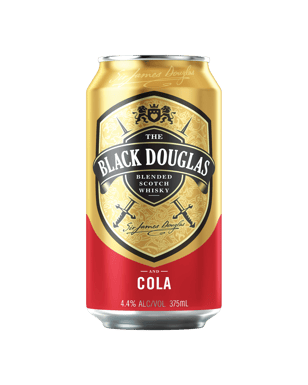 Black Douglas Whisky & Cola Cans 375ml  Can