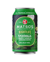 Matso's Nightlife Mint & Lime Ginger Beer Cans 330ml  Can