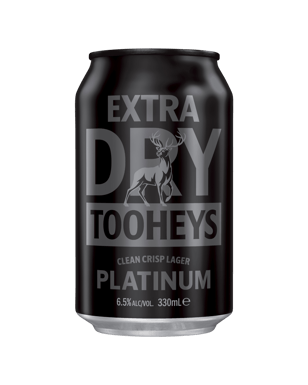 Tooheys Extra Dry Platinum Cans 330ml  Can