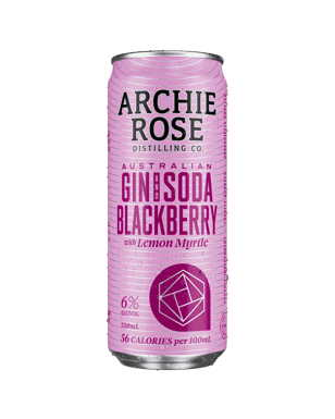 Archie Rose Gin & Blackberry Soda With Lemon Myrtle Cans 330ml  Can