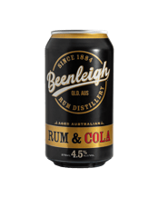 Beenleigh Rum & Cola 4.5% Cans 375ml  Can