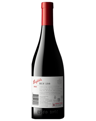 Penfolds Bin 138 Grenache Shiraz Mourvedre 2021  Bottle