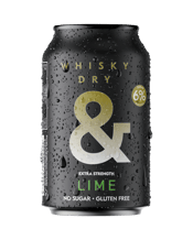 Ampersand Whisky & Dry Lime Extra Strength Cans 330ml  Can