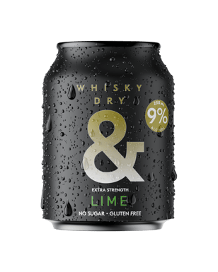 Ampersand Whisky & Dry Lime Extra 9% Cans 250ml  Can