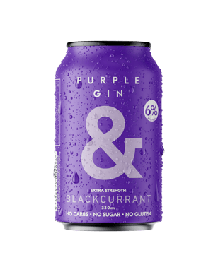 Ampersand Purple Gin & Blackcurrant Extra Strength Cans 330m  Can