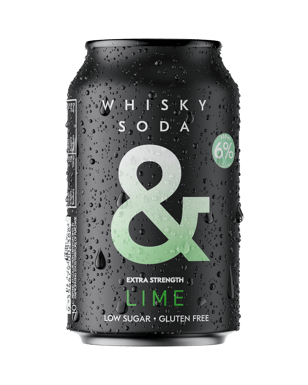 Whisky & Soda Lime Extra Strength Cans 330mL 