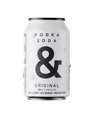 Ampersand Vodka Soda & Original 4% Cans 330ml  Bottle