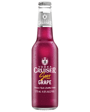 Vodka Cruiser Sour Grape Bottles 275ml  Bottle