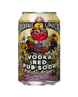 Brookvale Union Vodka Red Pub Soda Cans 330ml  Can