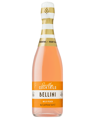 Yellow Tail Sparkling Cocktails Bellini Wild Peach  Bottle