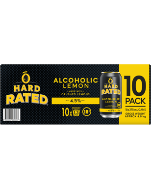 Hard Rated 10pk Cans 375ml  Pack