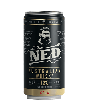 Ned Australian Whisky & Cola 12% Cans 200ml  Can
