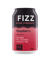 Hard Fizz Extra Strength Raspberry Cans 330ml  Can