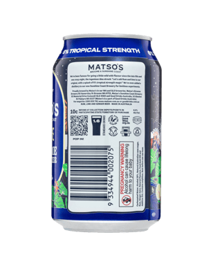 Matso's Nightlife Ginger Beer With Rum & Lime Cans 330ml  Can