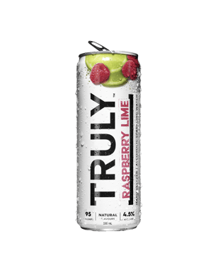 Truly Hard Seltzer Raspberry & Lime Cans 330ml  Can