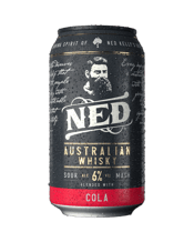 Ned Australian Whisky & Cola 6% 10 Pack Cans 375ml  Can