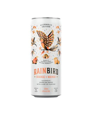 Rainbird Orange & Mango Seltzer 6% Cans 330ml  Can