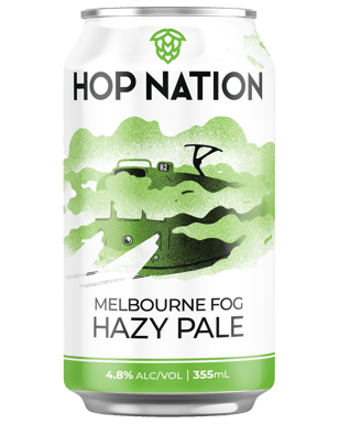 Hop Nation Melbourne Fog Hazy Pale 355ml  Can