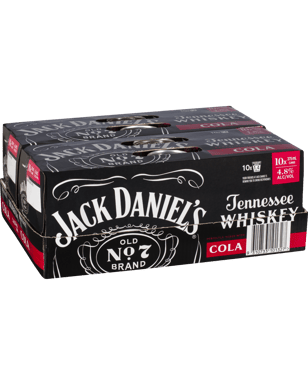 Jack Daniel's Tennessee Whiskey & Cola Cans 375ml  2 Case
